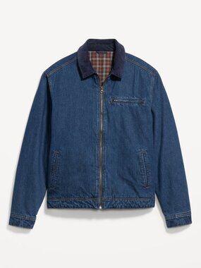 Old Navy Flannel Lined Jean Jacket - sz Medium